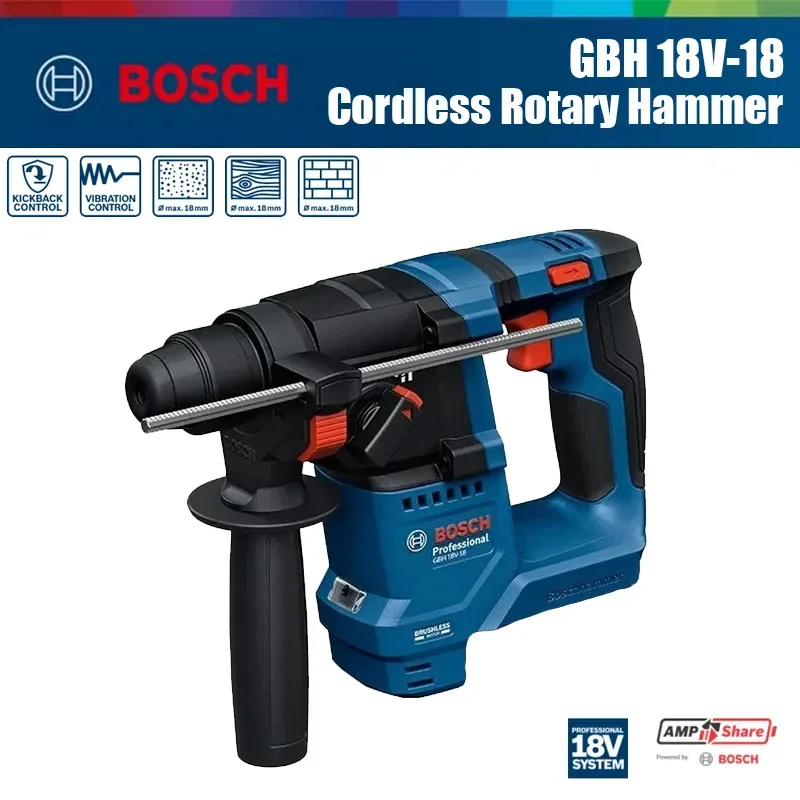 Power Tools Professional - 보쉬 GBH 18V-18 무선 로터리 해머